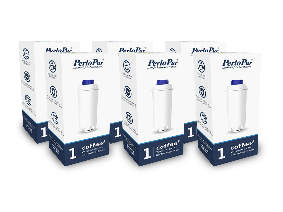 Coffee² Wasserfilter für Kaffeemaschinen Delonghi Filter DLSC002 - Pack 06 - paarlco.com