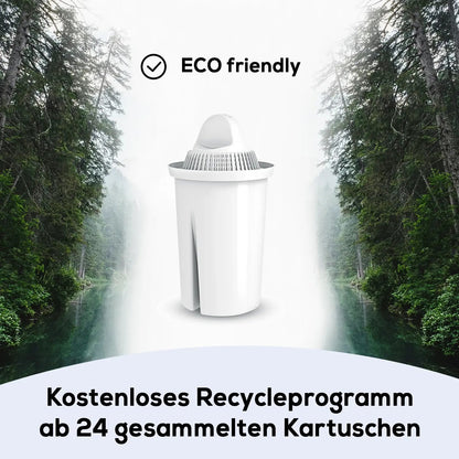 PearlCo Glas Wasserfilter inkl. 1 Kartusche plus Glasflasche - paarlco.com