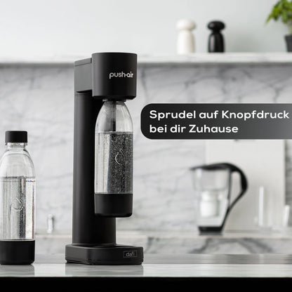 DAFI Wassersprudler Pushair inkl. 1 Co2 Zylinder und 0,7l Flasche