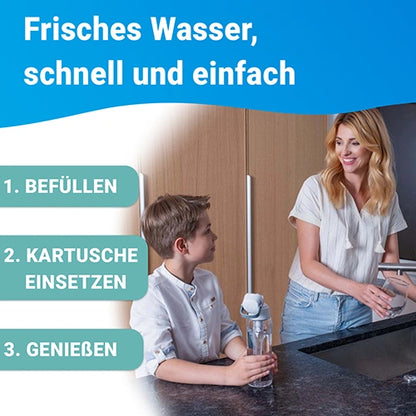 Trinkflasche SOLID mit Filter 0,7l