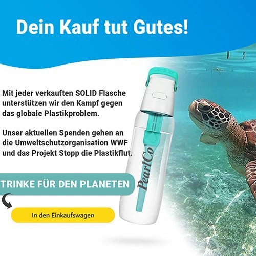 Trinkflasche SOLID mit Filter 0,7l Starterpack - paarlco.com
